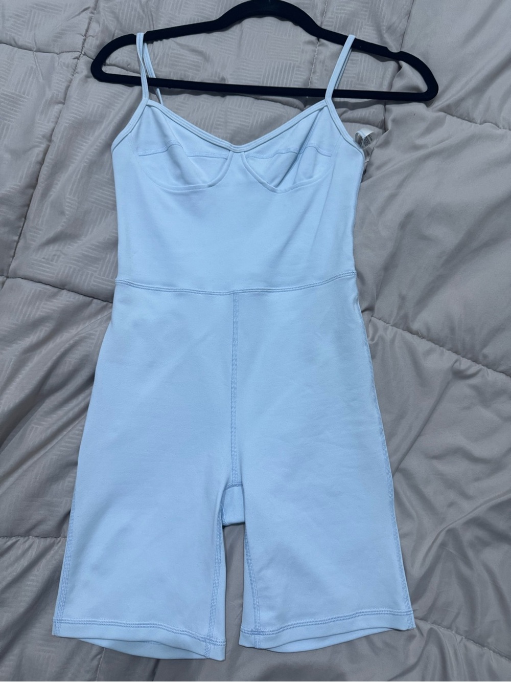 Wilfred Powder Blue Spaghetti-Strap Romper XS